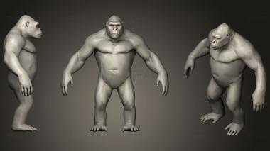 3D model KONG LOWPOLY (STL)